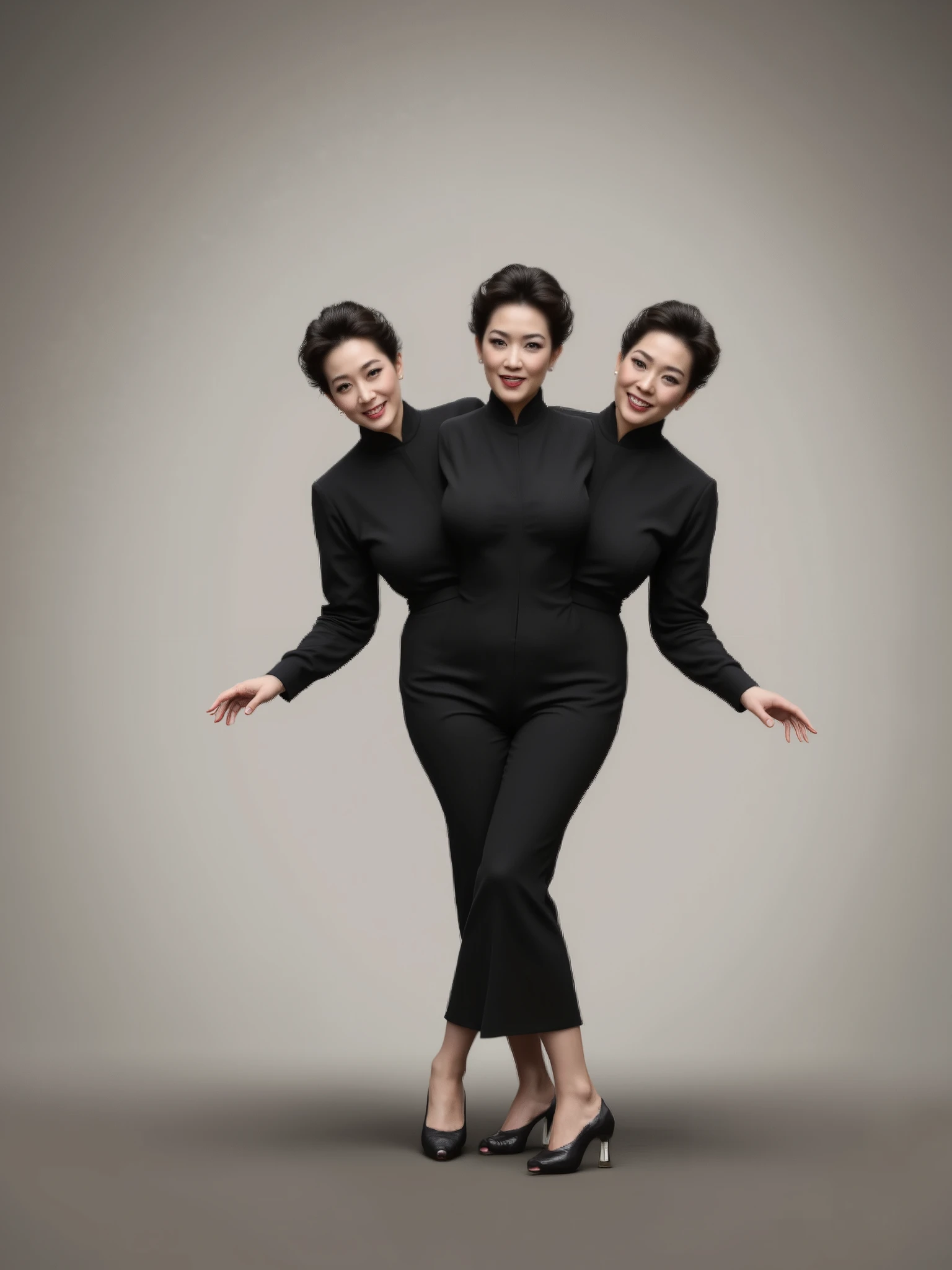 2heads, mature woman, ( Detailed explanation of the hair ), (Detailed facial description ), (Detailed Explanation of the Body ), High Definition , masterpiece, top quality, high detail, formal: 1.4), ( realistic : 1.2, 超 realistic な: 1.1, realistic: 1.37), ( sharp concentration : 1.4), teeth , PHYSICAL BASED RENDERING, wave hair , , Unmatched Beauty , (Ultimate beauty), (lipstick:1.1), ( eyeliner that reaches its climax :1.2), ( mascara), ( eyeshadow ), (48 years old,: 1.4), Japanese 、 close-up 、 Wrinkles of laughter :1.2、 enchanting smile, kimono