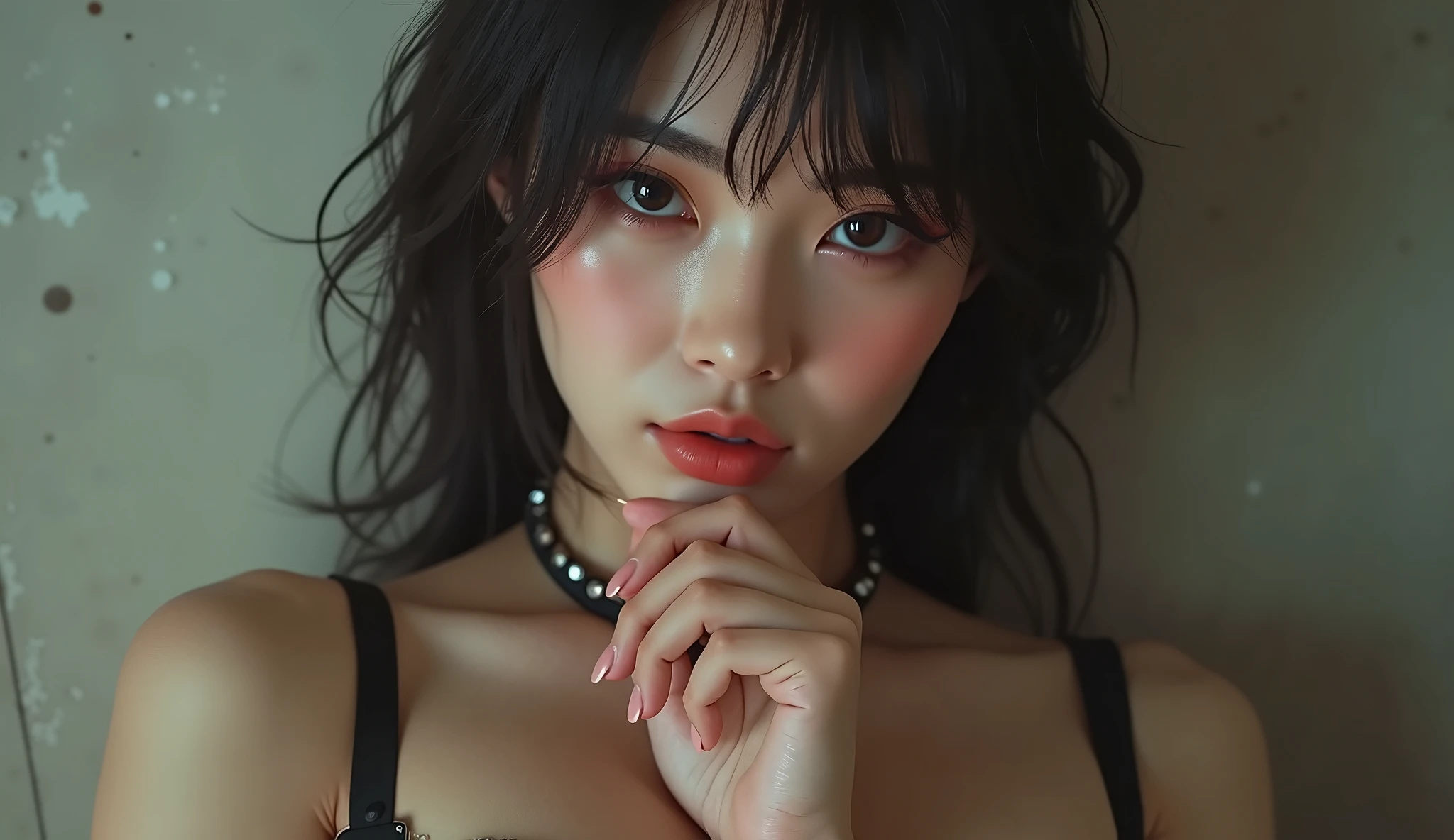 retina, accurate, masterpiece, anatomically correct, textured skin, super detail, high details, award winning, best quality, highres, realistic, hyper-realistic 4K ,a hot Japanese girl, 20 years old, actress style, big , perfect , dark hair, wearing a gravure IDOL outfit , full body view, tease, post, (()) ((shy)) ((blushing)) ((turned on)), random background