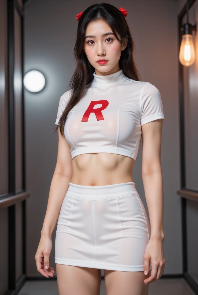 (1 lady), (Best quality at best:1.4), (ultra - detailed), (extremely detailed CG unified 16k), A Beautiful Woman with Perfect Figure: 1.4, Sharp Focus: 1.2, very detailed, High-definition RAW color photo, professional photoshooting, amazing face and eyes, (amazingly beautiful girl), ((masterpiece)), realistic cinematic face, head to feet long wide zoomed out view, full body long view, photorealistic, ((highres)), ((detailed background)), solo, gym woman body, natural lighting, sunset, (ichinose kotomi), gorgeous, extremely beautiful face, perfect model beauty, Highly Detailed Face and Skin Texture, Detailed Eyes, Double Eyelids, ((clothing: clannad uniform, CLANNAD uniform)), ((realistic natural purple hair style, purple eyes, long hair, hair ornaments)) RAW UHD 8k photography, tarankaaa, not Dasha Taran, library background, extremely detailed, blurred background, depth of field, cinematic lighting, amazing legs, high heels, clear and well-cared skin, big ass, round ass, athletic, big proportions body, looking at viewer, front view