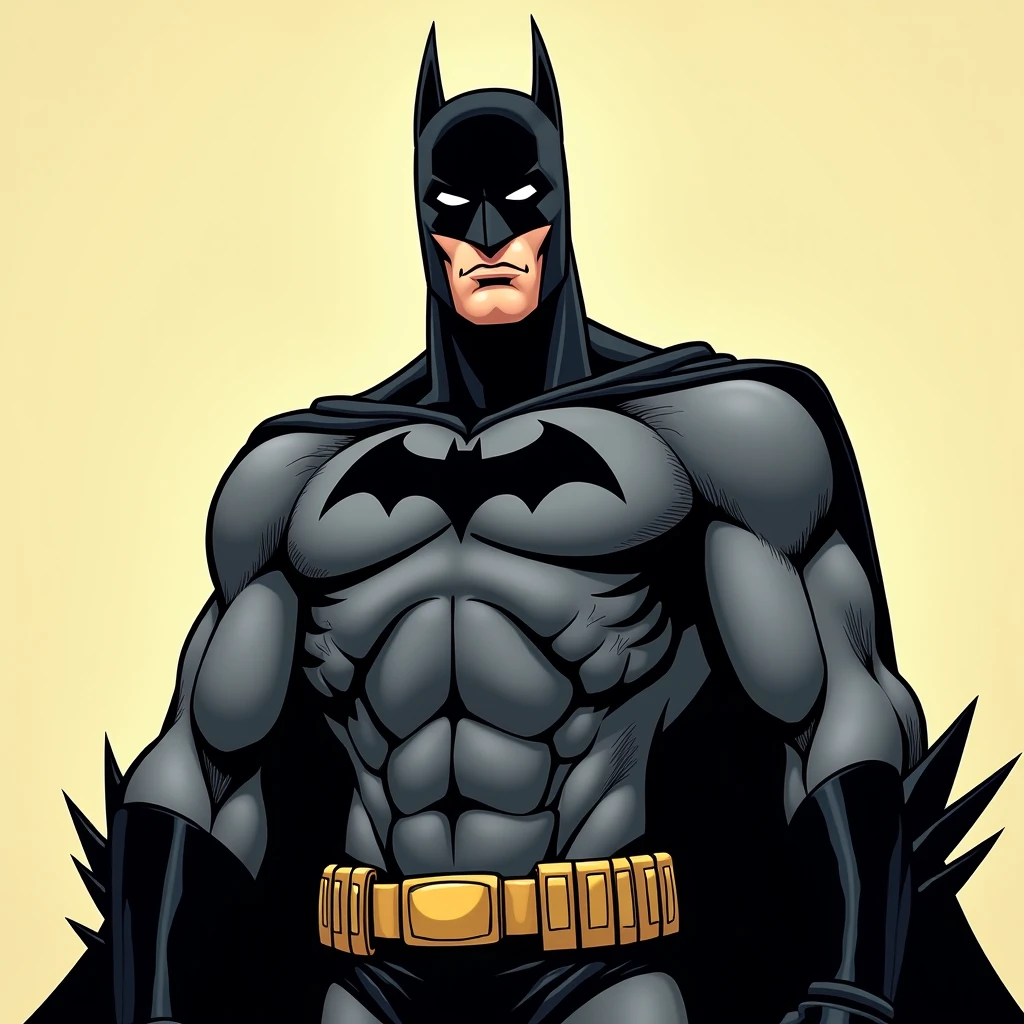 batman drawn by akira toriyama, white background