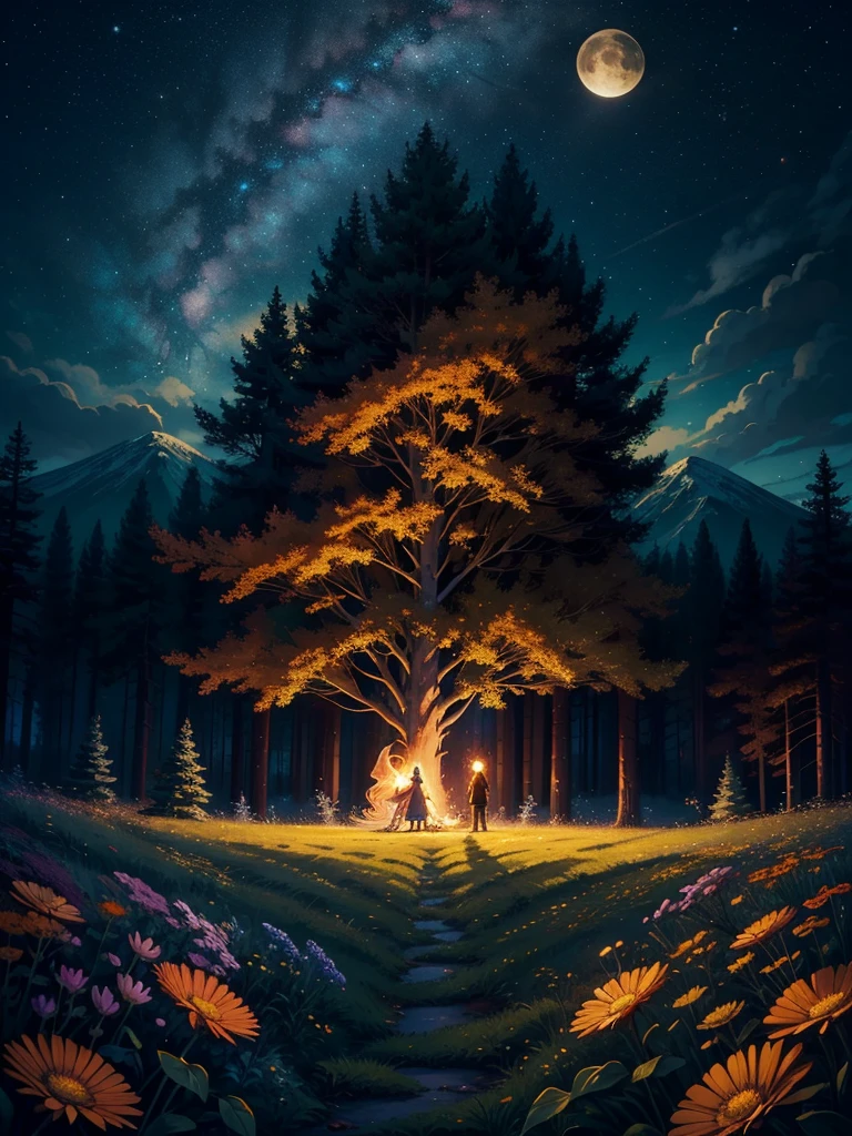 FLUFFY CAT SPRING Metaphorical RUSTIC MISTERIALpainting mysticism art drawing with FLOWERS trees SNOW WHINTER SNOW Metaphorical RUSTIC MISTERIALpainting mysticism art drawing with flowers trees animals forest moon grass Creatures radiating charm and sweetness, enveloped in a sunset mistical world, Andy Kehoe-inspired, , enigmatic atmosphere, , majestic mountains A beautiful elf, with long, blond hair, full body, with necklace and a forehead ornament, in a brown and orange dress, in an autumn wood, each sign portrayed through an unusual lens, intertwining celestial and modern elements, a deep space backdrop with more twinkling stars and cosmic nebulas SUNSET Mountains. Evening. Sunset. Stunning Full Color Design,A tranquil forest under the starlit sky, with a family of deer grazing quietly in the moonlight. The night is calm and peaceful, with a soft glow illuminating the animals. The scene is accompanied by the text: "Good night" Sharp Focus, Studio Shot, Intricate Details, High Detail, Hyper Realism.
, centered, symmetry, painted, intricate, volumetric lighting, beautiful, rich deep colors masterpiece, sharp focus, ultra detailed, in the style of dan mumford and marc simonetti, astrophotography