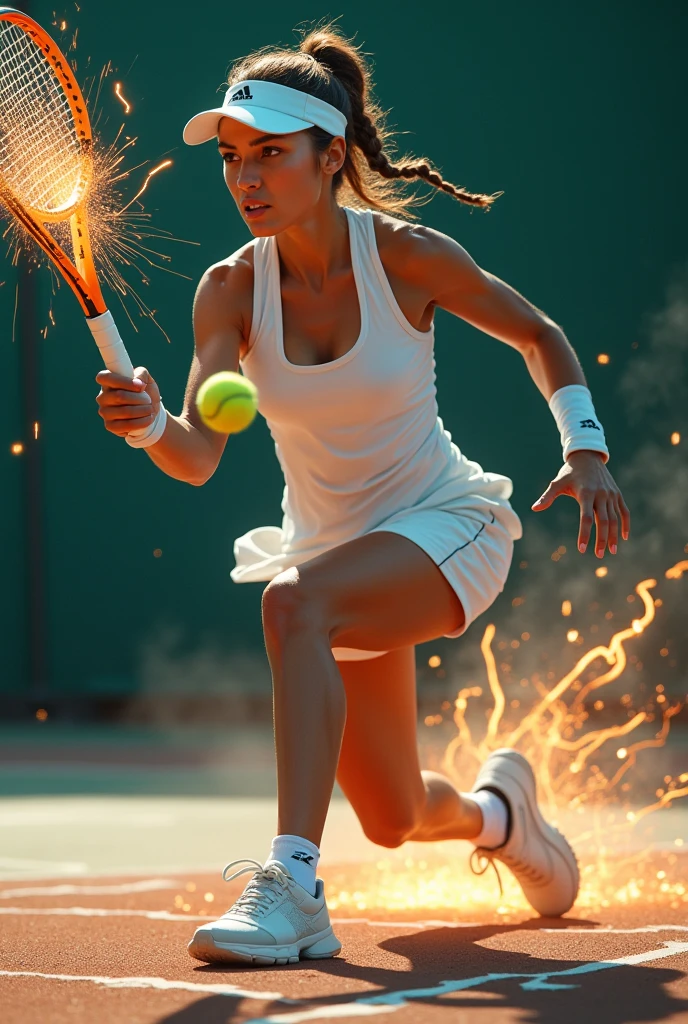 Tennis with white and red logo is a phoenix