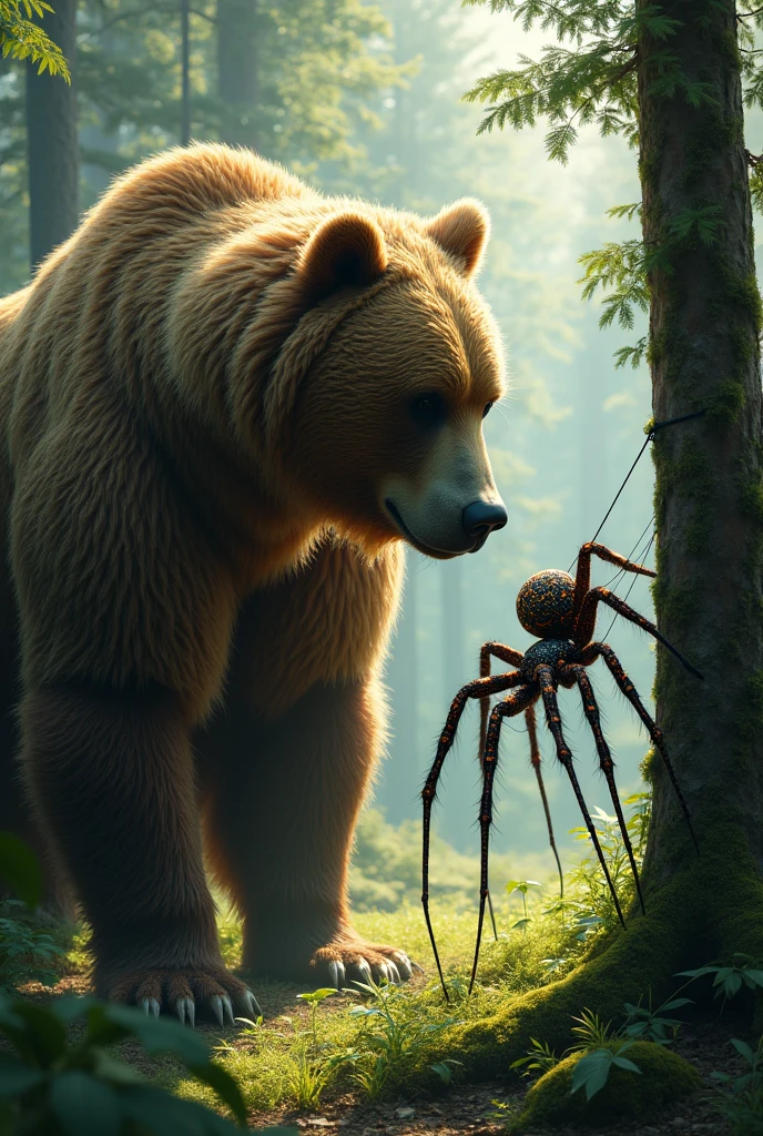 Make me a mutation of a spider and a bear