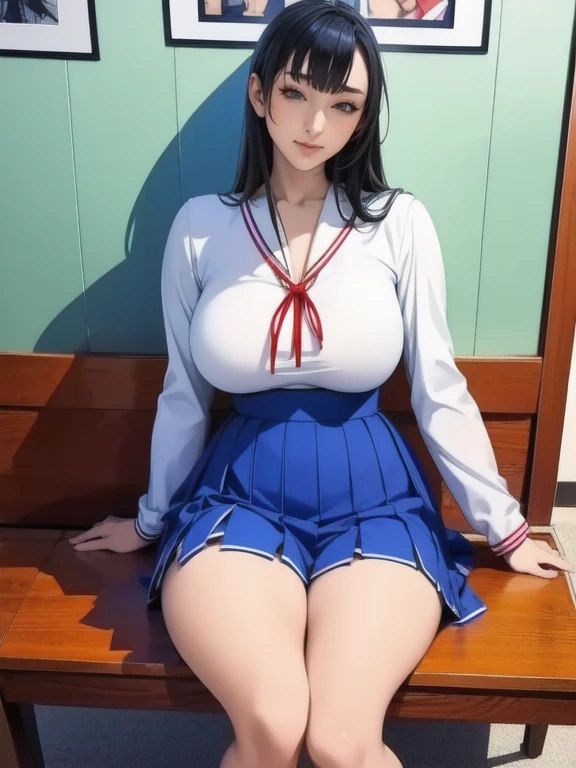 blue sailor collar,School uniform, serafuku, Short sleeves, red neckerchief,White shirt, Blue eyes, Purple hair, Bangs,Side Ponytail, Hair Ornament, 1 girl, 20yr old,infp young woman,Beautiful Finger,Beautiful long legs,Beautiful body, Beautiful nose,Beautiful character design, Perfect eyes, Perfect face,Expressive eyes,Perfect balance, Looking at Viewer,(Focus on her face),Closed mouth, (Innocent_Big_Eyes:1.0),(light_Smile:0.3), Official art,the Extremely Detailed CG Unity 8K Wallpapers, Perfect Lighting,Colorful, Bright_front_Face_Lighting,White skin, (masutepiece:1.0),(best_quality:1.0), 超A high resolution,4K,Ultra-detailed, Photography, 8K, nffsw, hight resolution, absurderes:1.2, Kodak Portra 400, Film grain, Blurry background, Bokeh:1.2, Lens Flare, (Vibrant_Color:1.2),professional photograpy、see the beholder、 (Beautiful,Large_breasts:1.4), (Beautiful_Face:1.5),(narrow_waist),(((Roll up your skirt、Show godpussy 2)))、(No bra、Sheer areola、Sheer nipples)、(nude)、(red blush、embarrassed、crying with eyes open)、((masturbation))、