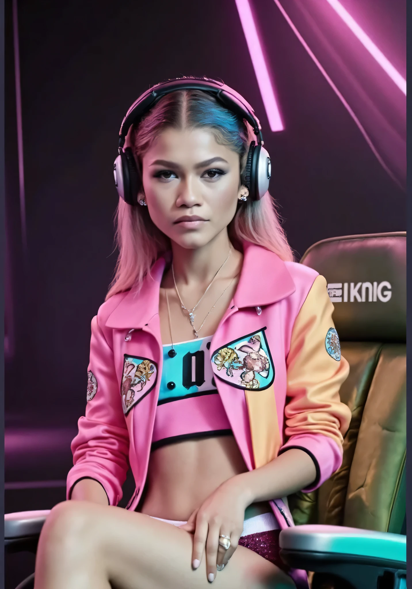 beautiful American college girl dj, colorful clothes , quirky, vibrant appearance, playful accessories, creative behavior, imaginative, sensual, spontaneous, dj headphones, mixing console, music club, night club, people dancing on the dance floor background, hyper detailed, detailed face,, POV, by lee jeffries nikon d850 film stock photograph 4 kodak portra 400 camera f1.6 lens rich colors hyper realistic lifelike texture dramatic lighting unrealengine trending on artstation cinestill 800,