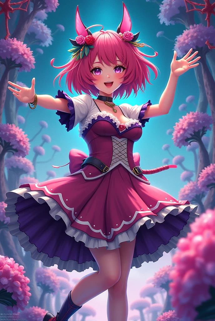 (CG unidade 8k papel de parede extremamente detalhado) (melhor qualidade) (better lighting) (um extremamente delicado e bonito) (floating) (Beautiful) (atmosfera primaveril) (1girl) (cabelo rosa longo), (Headband Hair), (Detalhados e belos olhos azuis), ((vestido branco muito curto, parte inferior de renda rosa), (renda), ((seda transparente clara))), (cherry blossom petals), (Borboletas), (DOF), (volumetric light) Cinematic lighting, chromatic aberration, Sony FE GM, pele texturizada, Detalhes altos, Altas, 8k