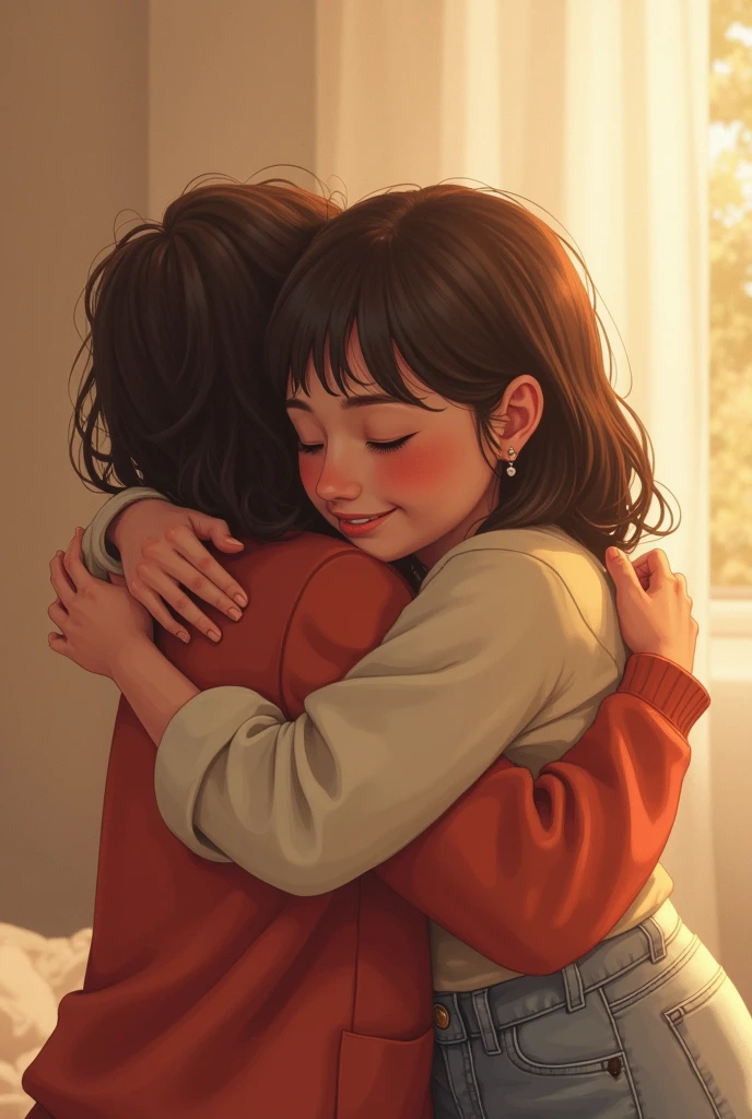 Hug each other