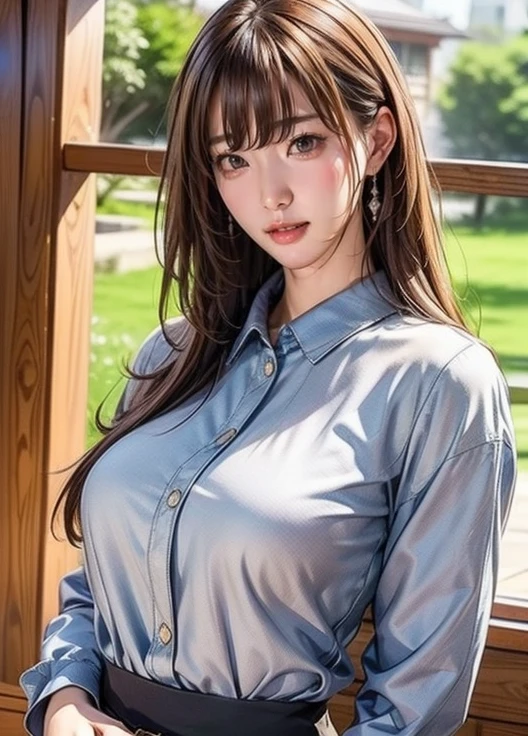 (( top quality)), (超 high definition), ( very detailed), (Detailed explanation), (( best CG )), (masterpiece), Super Fine Art, ( top quality、8k、32K)、( beautifully detailed eyes:1.6)、( high definition)、 Very Beautiful Face and Eyes、 1 Woman 、((:1.3))、 Thin Waist、Delicate body、( Attention to Details )、(8k、Oil paints:1.2)、( realistic:1.37)、  bright color、  depth of field 、 concentrate、 is tall,  slender and hourglass-like figure 、 slim、(( casual fashion :1.6)), Plump lips,   seductive poses 、