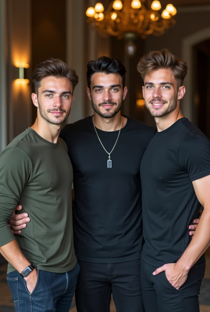 three gay men photoshoot