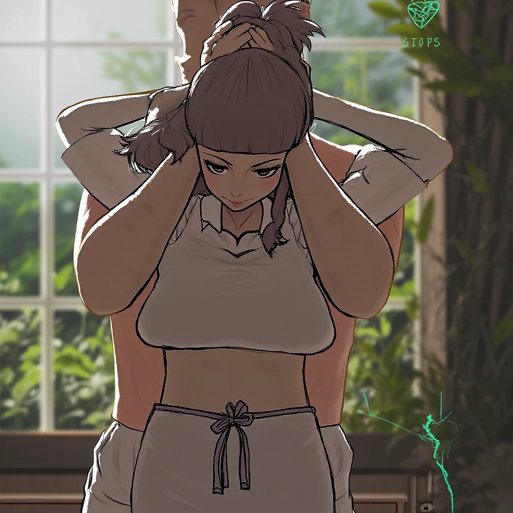 An arafe woman wearing a white tank top and sitting on the ground, wearing white leotard, light milky white porcelain skin, Smooth white tight clothes suit, Wearing white tights, pretty face with arms and legs, wearing leotard, photo of slim girl model, Crouching anime girl, Squatting Pose, wearing tight suit, Engaging pose