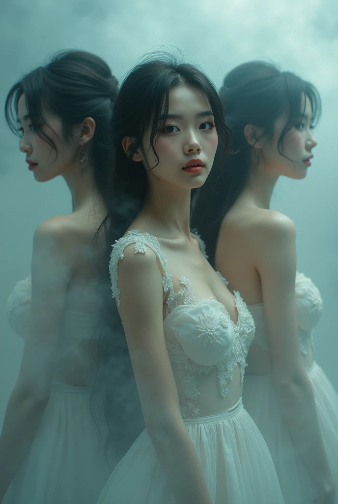 best quality,ultra-detailed,photorealistic, [portraits], [dungeon], [spider web], [cocoon:1.3], seductive nude girl, entangled, struggle, hanging, dim lighting, dramatic shadows, intricate details, silky texture, mysterious atmosphere