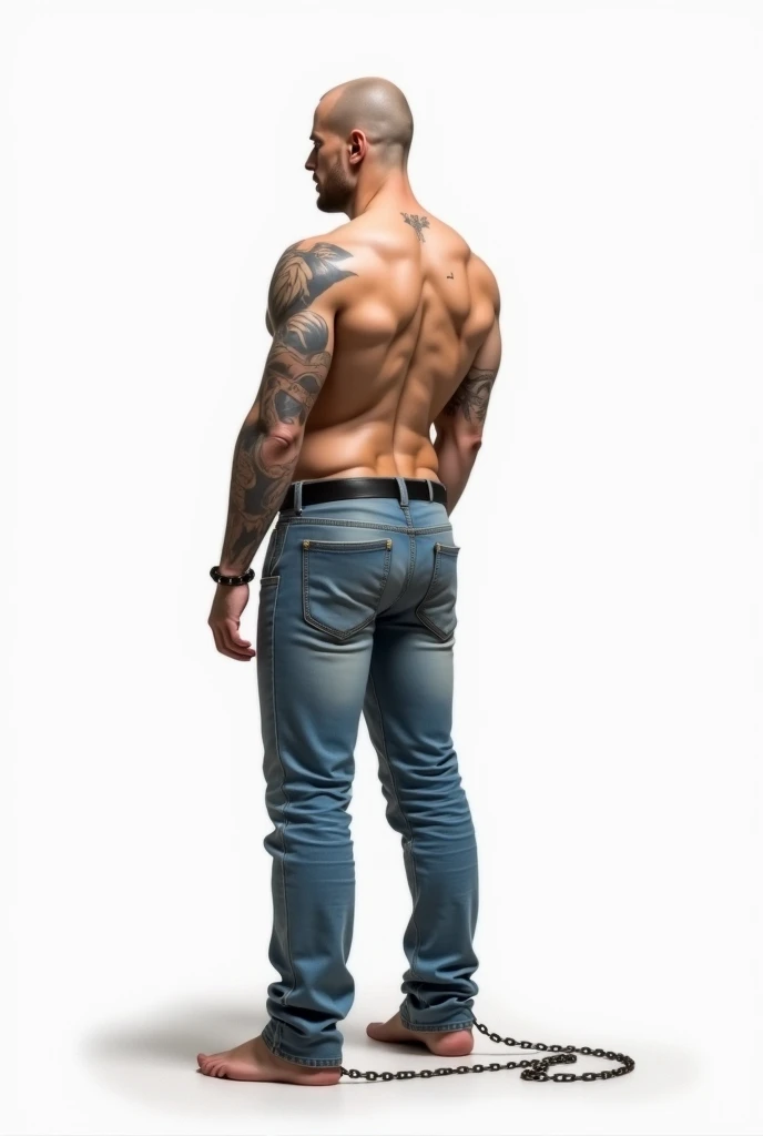 Fullbody standing picture of white Handsome muscular nude horny sexy gay man wearing skinny tight shiny cream latex tights with cream latex suit, shiny light brown glued hair Disconnected Pompadour oiled hair style, very big golden neck chain, shiny varnished brown shoes, brown belt, red lip, six pack, tattoos, horny, cum shot, sperm, milking penis, very big penis, very big testicle, shiny oiled skin, orgasm, oversexed, masturbation, standing at white lighting show room.