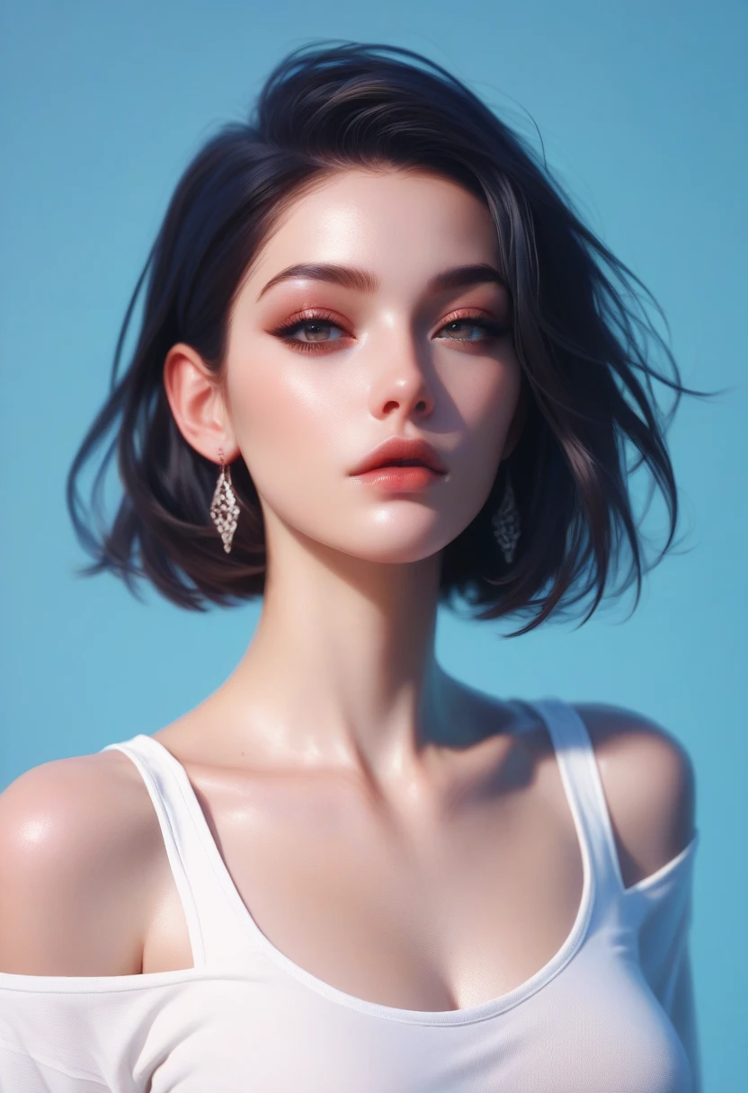 Made entirely of light and shadow,No physical form。The shape of the woman was created by varying the lightness and darkness of the smoke,There is an illusory and mysterious beauty。