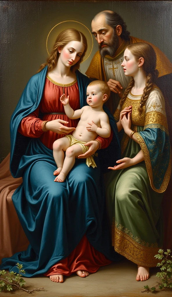 British National Gallery－Leonardo da Vinci&#39;s four oil paintings of the Virgin and Child with St. Anne and St. John in