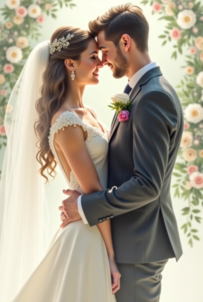 In 4K, Smiling Man, realistic teeth, woman'jaw and shoulders