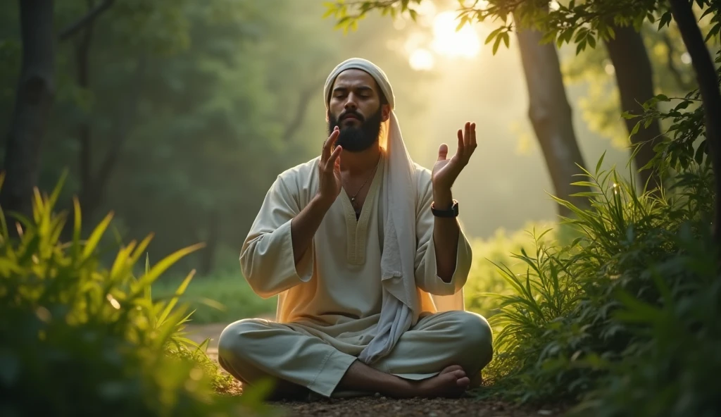 Image of Muslim sufi saint from feet and head