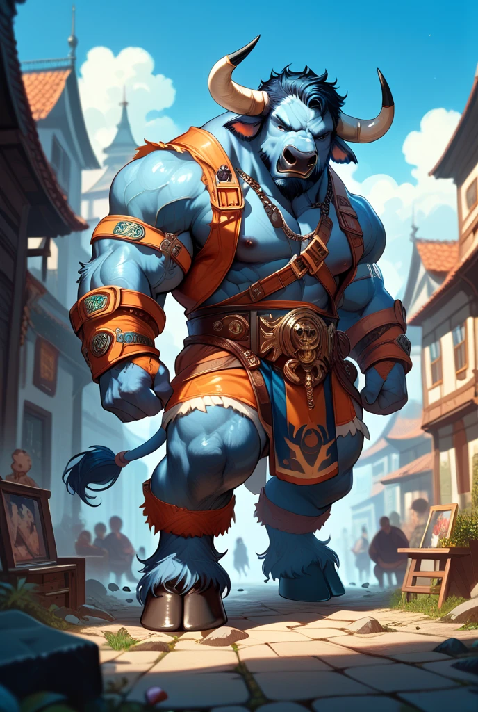 Minotaur comic cartoon bull anime coloring