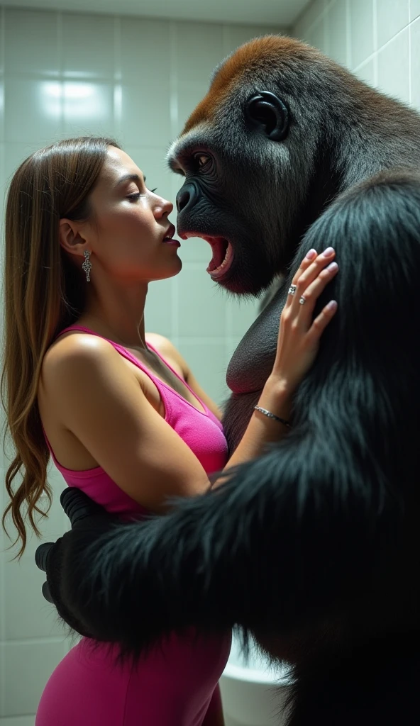 gorilla making love to a woman