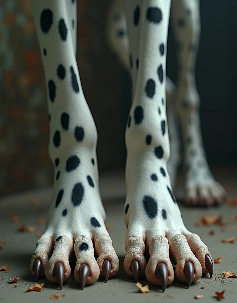 Elegant lioness paw with nails painted next to a sophisticated drink