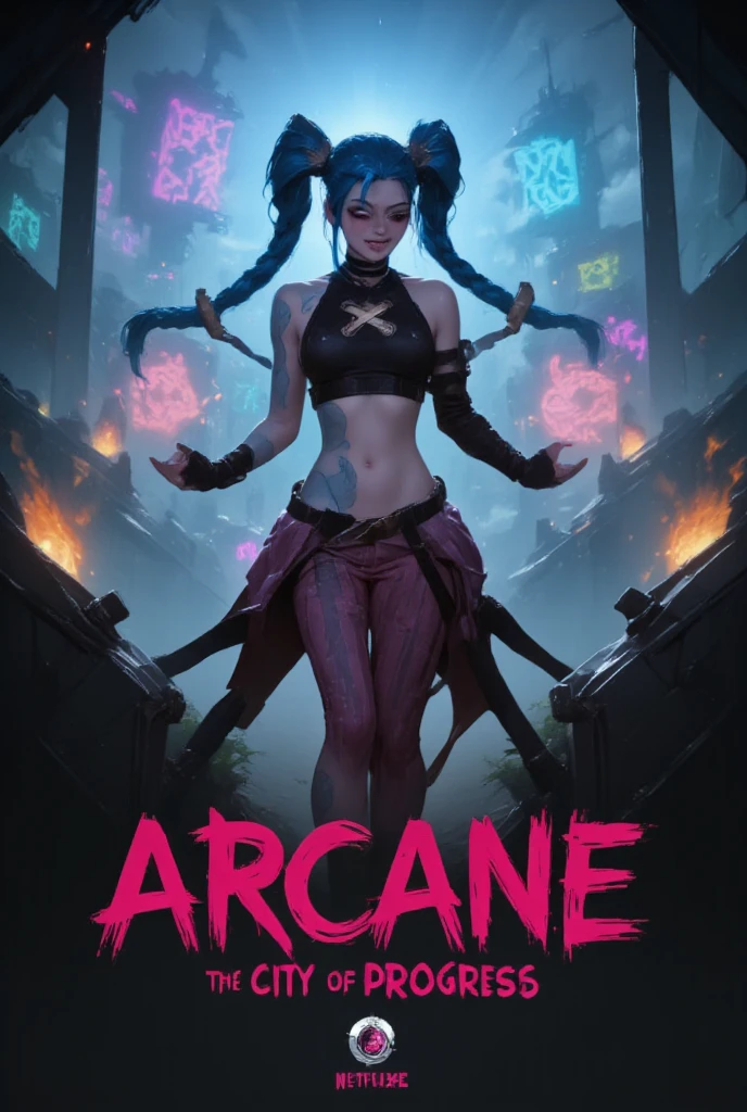 Jinx in an Arcane Version league of legends