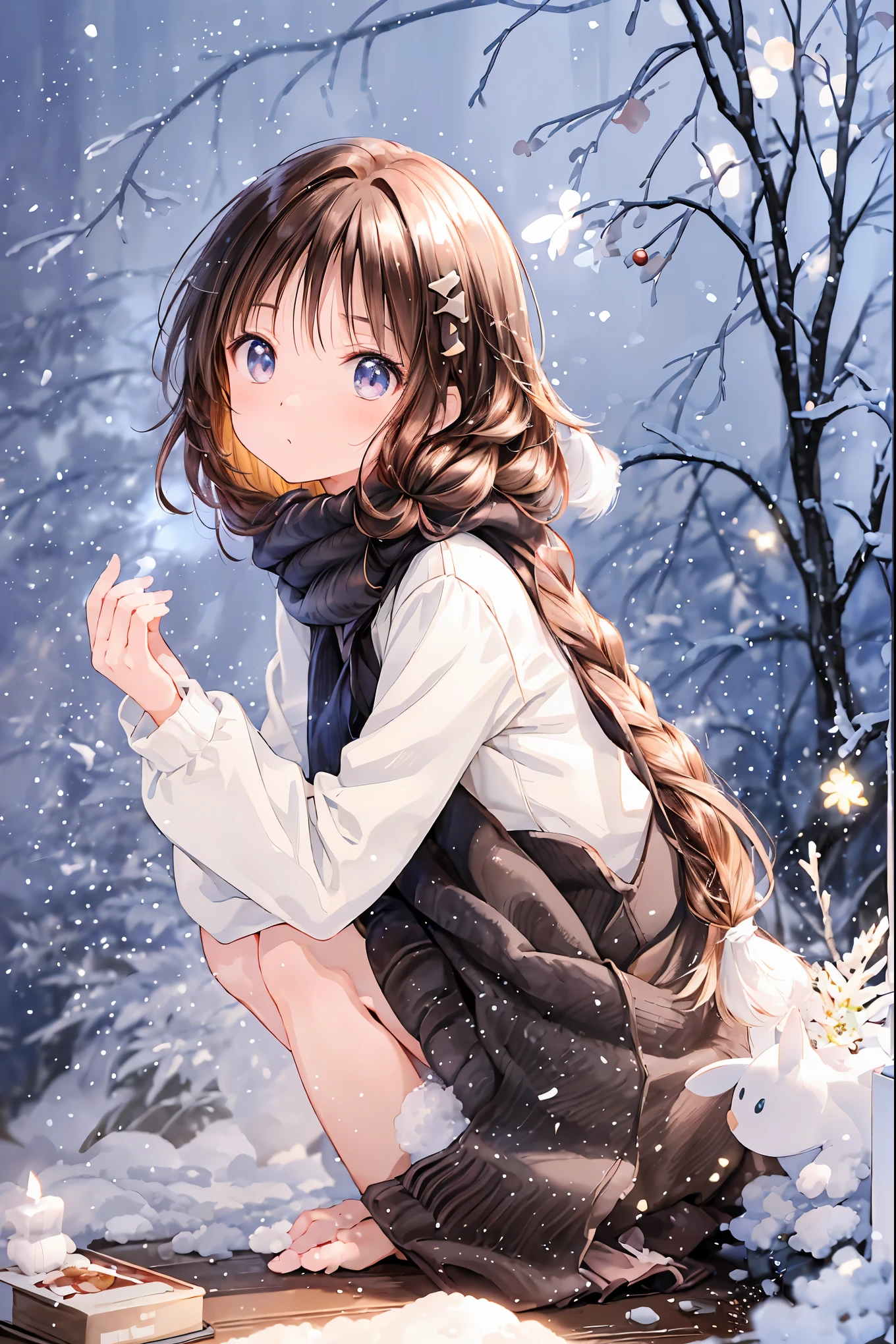 Winter clothes、Red coat、Bare legs、( top quality ,Masterpiece:1.3, Ultra-fine ),( very detailed, caustics,8k),( realistic :1.4,RAW shooting),18 years old, Japanese , cute, カメラを見て笑faceで ,( face :1.2),( faceクローズアップ :1.2),(Low position:1.3),( low angle:1.4), brown hair, Shortcut , slender beauty , messy hair,Cityscape, brown hair, Shortcut , Unkempt Hair ,Short braided hair,Neat, slender beautiful woman,Correct posture,Small chest, Beautiful Legs, Enchanting gray-blue eyes are shining like stars,Droopy eyes, bright color, beautiful eyes,繊細な笑face,Textured Skin, Best Quality at its Best , gentle and beautiful woman , anime style、