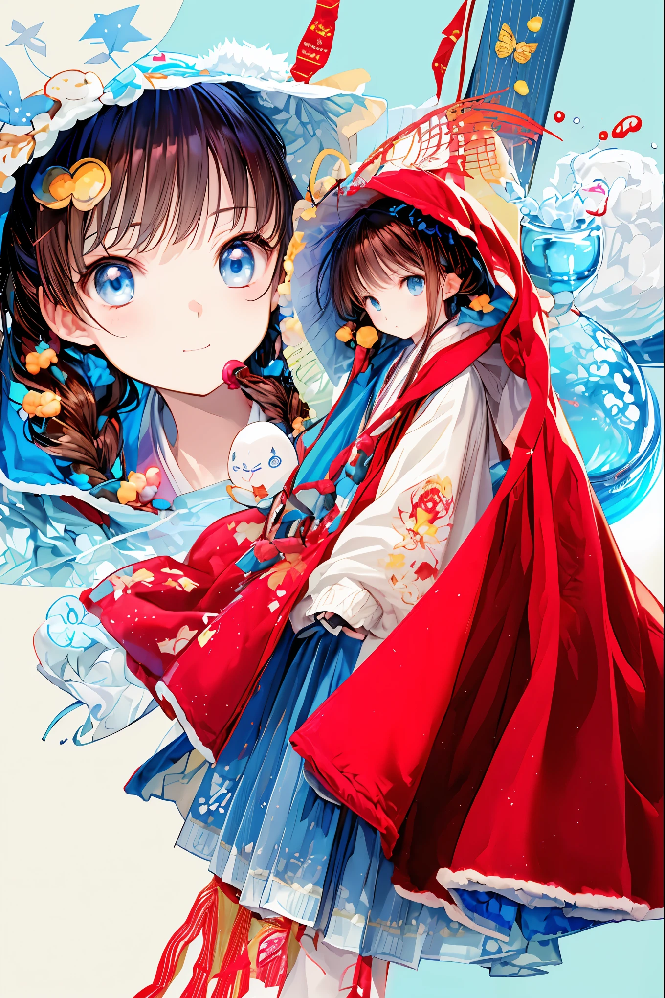 Winter clothes、Red coat、Bare legs、( top quality ,Masterpiece:1.3, Ultra-fine ),( very detailed, caustics,8k),( realistic :1.4,RAW shooting),18 years old, Japanese , cute, カメラを見て笑faceで ,( face :1.2),( faceクローズアップ :1.2),(Low position:1.3),( low angle:1.4), brown hair, Shortcut , slender beauty , messy hair,Cityscape, brown hair, Shortcut , Unkempt Hair ,Short braided hair,Neat, slender beautiful woman,Correct posture,Small chest, Beautiful Legs, Enchanting gray-blue eyes are shining like stars,Droopy eyes, bright color, beautiful eyes,繊細な笑face,Textured Skin, Best Quality at its Best , gentle and beautiful woman , anime style、