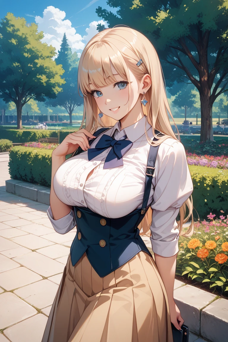 Big breasted anime girls posing outdoors in the park, A Seductive Anime ...