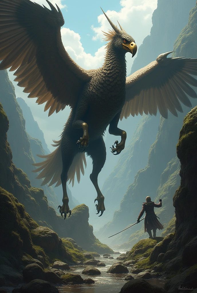 Burung garuda melawan