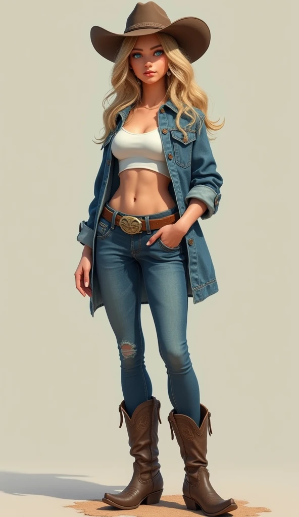 cowboy shot, Jean Grey, 1980s \(style\), 1girl, superhero pose, blonde hair, retro artstyle, short hair, solo, white bra and panties, unbutton_shirt, (medium_breasts:1.2), medium_breasts, cleavage, full body shot, model pose, shoes visible, ass view, face view