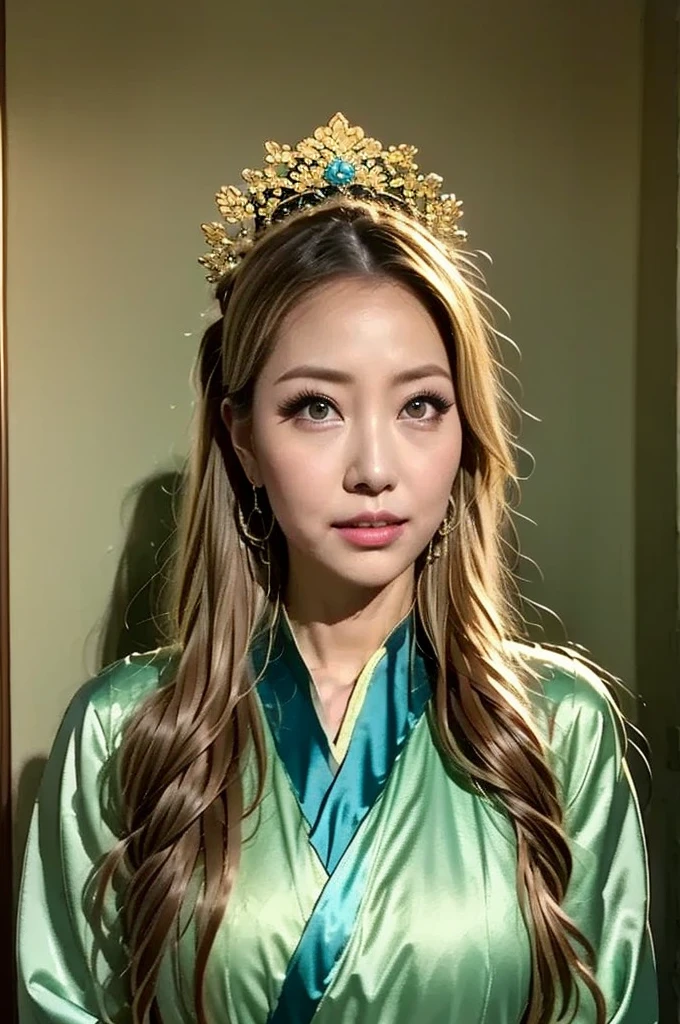  Ancient Chinese Princess  ， Girl in Hanfu,  visual viewers ，,    beautiful girl 、Delicate body, Exquisite eyes , big 、 long hair,、Hair ornament Han dynasty 、Eternals,whole body、Lower Body， Three Kingdoms， (Plain background,,    simple background),   smoky environment  ,  adds a mysterious and dramatic vibe to the scene. Soft and uniform lighting ,  casts soft shadows ,  creates a serious and focused atmosphere .Nami，