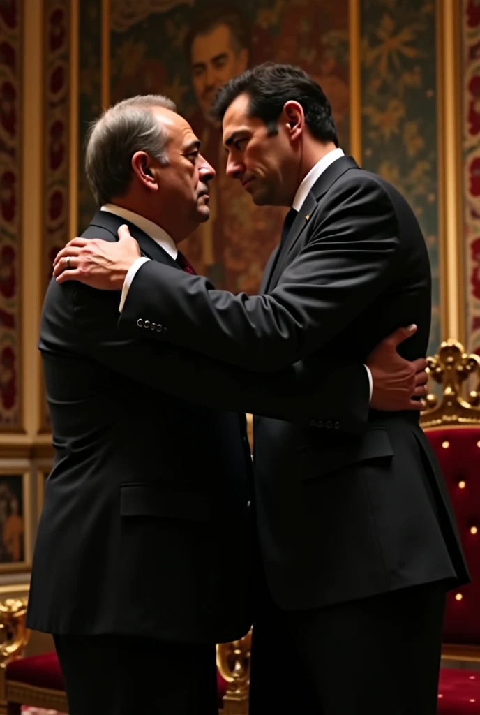 President Bolsonaro kissing President Lula