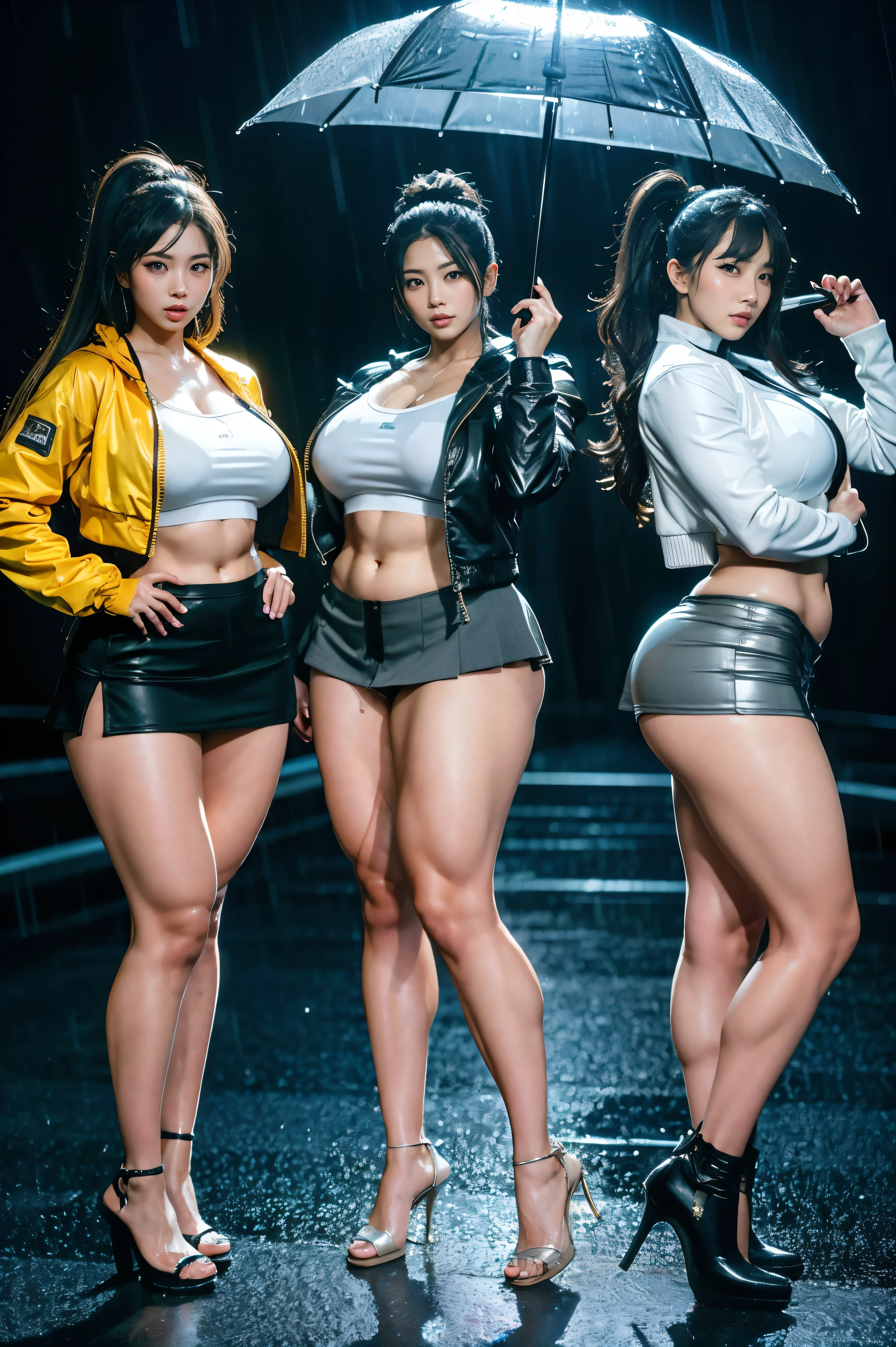 Modern female officer,Huge buttocks,photorealisti,比基尼,Raised sexy,Back Shadow