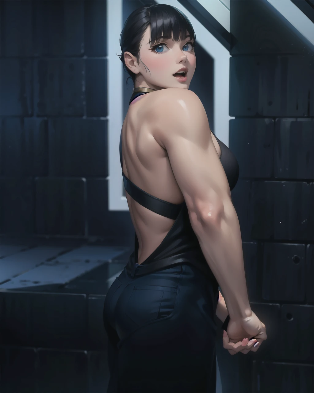 (1boy:1.3), male, Solo, (((Very detailed face)))), ((Very detailed eyes and face)))), black short curl hair, Beautiful detail eyes, penis, bare big thighs, bare big tits, Body parts__, Official art, Unified 8k wallpaper, Super detailed, (Get on his hands and knees and show off his big butt) masterpiece, best quality, original, masterpiece, super fine photo, best quality, super high resolution, realistic realism, sunlight, full body portrait, amazing beauty, dynamic pose, close hand, delicate face, vibrant eyes, (from the front), He wears sexy white bikini, short skirt, pink and white color scheme, black sexy socks, detailed face, bedroom background, messy, gorgeous, milky white, highly detailed skin, realistic skin details, visible pores, clear focus, volumetric fog, 8k uhd, DSLR, high quality, film grain, fair skin, photo realism