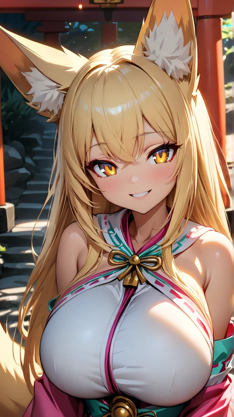 Masterpiece ,best quality , high resolution , (1 girl solo:1.38) , (mavis, long hair, blonde hair, (green eyes:1.5), ahoge, wavy hair) , (cleavage:1.2) , (medium breast:1.28) , (wear wearing a yukata belly , navel , japanese cloth ) , (cleavage:1.15) , (big breast:1.1) , (face view , look at view , looking down , from below , low angle view) , (outdoor , in hot_spring , night , hot_spring hotel , pund , night , moonlight) , (standing , thighs ) , ( smile , open mouth , full face blush , shy )