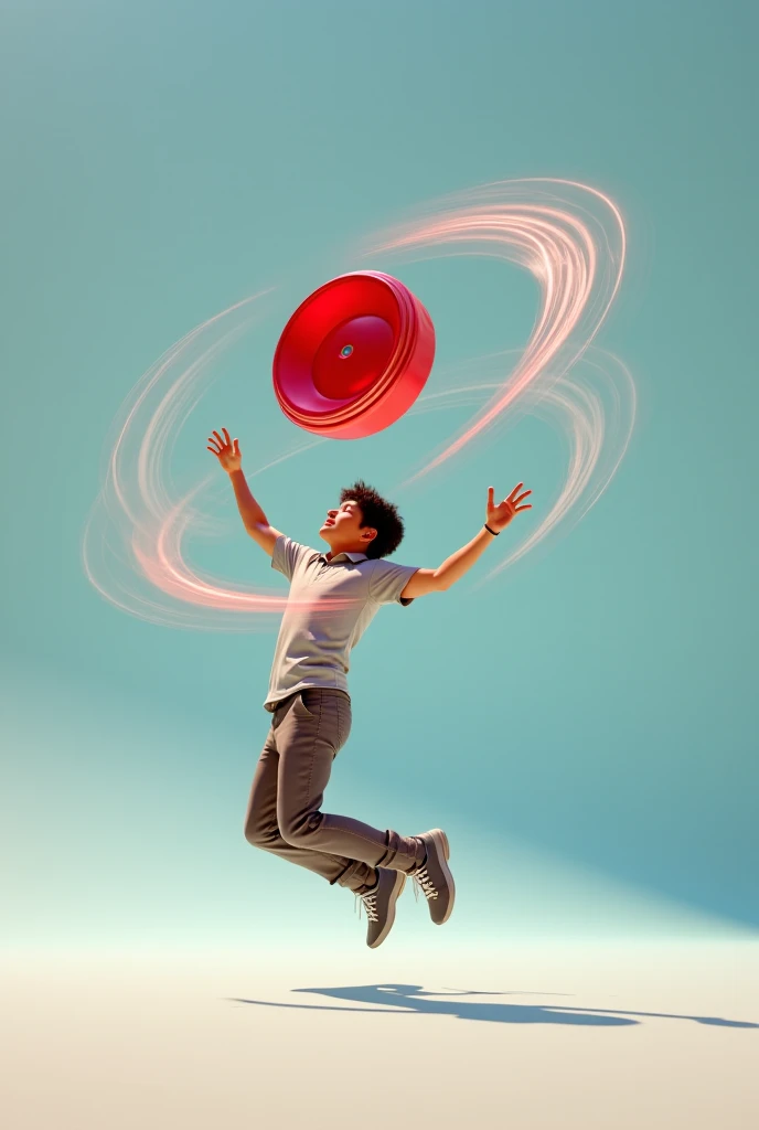A boy Flying with electricity around him glowing and tech gadgets floting around him