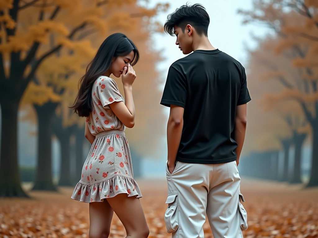 Criar uma imagem de um jovem casal diferente e em outro ambiente