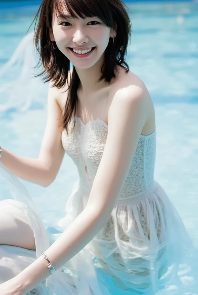 (8K TopQuality masterpiece: 1.2)(Realistic ProfessionalPhoto:1.37), VolumetricLighting. Tiny Girls, (((girl jumping into the water)))、Falling、splash water、shout、Luminous water surface、White and Bright colors, back lighting, Radiant PearlSkin with Transparency, sparkling highlights, Detailed KAWAII face with cute lips, long eyelashes, White Delicate lace clothes, Detailed open crotch, MotionBlur (Joyful Expressions LifeLike Rendering) {BabyFace|ThighGap|Dazzling RainbowColor Horizon}, {HiddenHands|Corrected BabyLikeHand} (Exposed:-0.6)