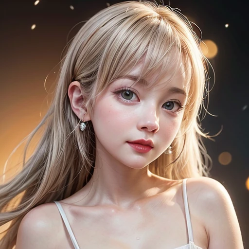 NSFW, 8k, High-level, absurd, masterpiece, best quality, primitive, very detailed CG, very detailed wallpaper, perfect lighting, Extremely detailed (((The personifying " Natasha Kinski " as a  Girl))), MysticSight, Tyndall effect, Tyndall scattering, Studio gray background with (many Dazzling RainbowColor particles BokeH:1.28), (RoundlyButts, ThighGap), (Exposed:0.4), (Assfocus with looking ahead), BREAK (NOGIZAKA face variations) Extremely Detailed very KAWAII face variations, perfect anatomy, Childish, captivating gaze, elaborate detailed Eyes with (sparkling highlights:1.28), long eyelashes、Glossy RED Lips with beautiful details, Coquettish tongue, Rosy cheeks, Radiant PearlSkin with clear transparency . { (Dynamic LifeLike expressions:1.4) | :d) }, (large eyes:-1) .