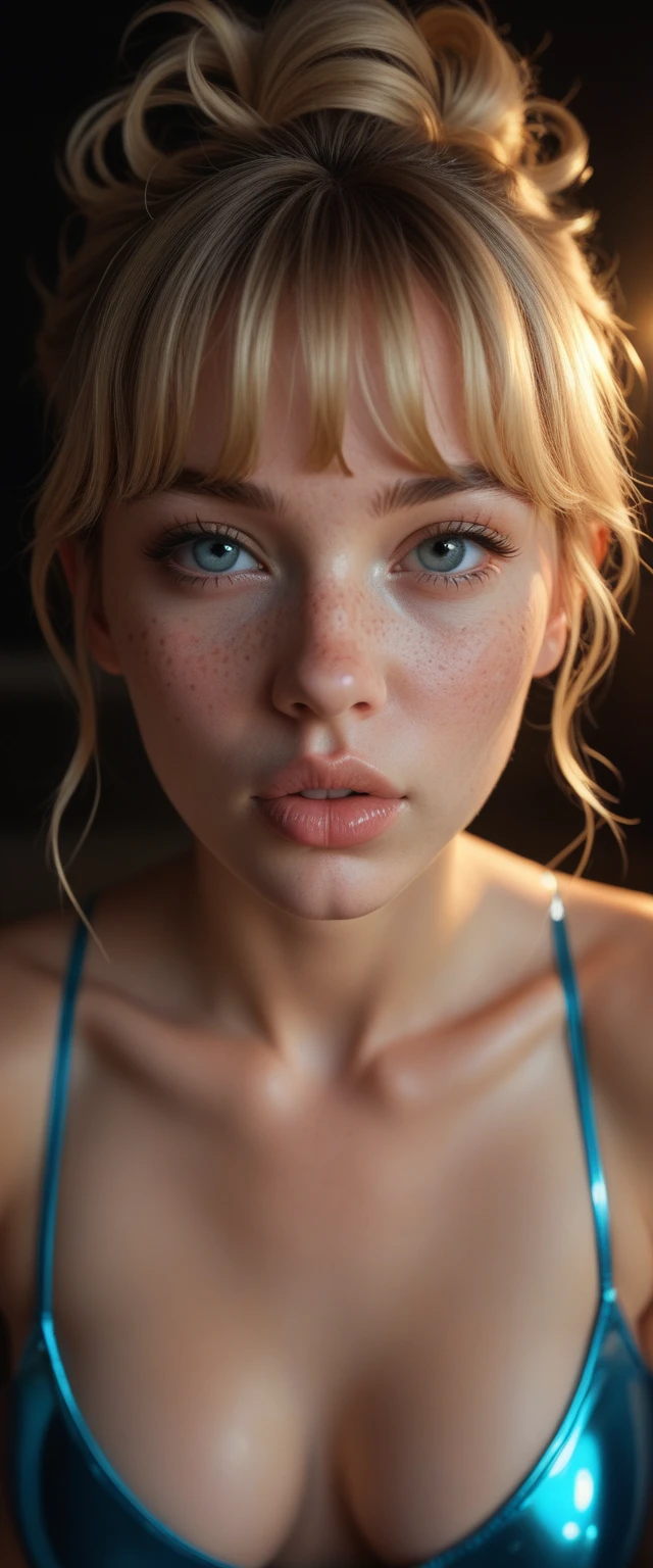 (((ultra realistic))) she is kneeling looking up at the camera, Photo, masterpiece, top quality, (pale skin), (Ultra detailed face and eyes:1.3), 1 girl, Adult, nude, (Eye makeup, mascara) , ((large detailed lips)), ((dark wavy hair)), ((Chyolka)) , ((Natural breasts)). ((Posing)), photoshoot, studio (soft lighting), glamour makeup, smoky eye shadow, (The play of light and shadows), depth of field, bokeh, (special attention to skin detail: 1.2), (Dark atmosphere of the frame, Dark color scheme), ((mid shot)) , ultra detailed, visible nipples, (((mid shot))). Visible nipples, athletic body, thigh gap, bottomless, nude