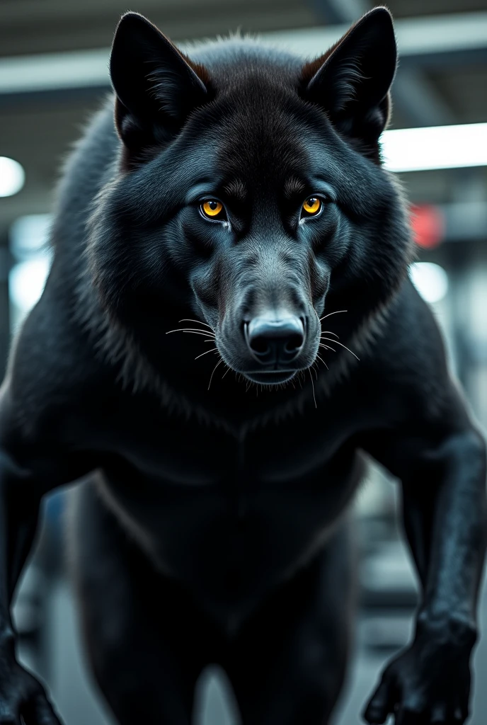 werewolf, black, gaze