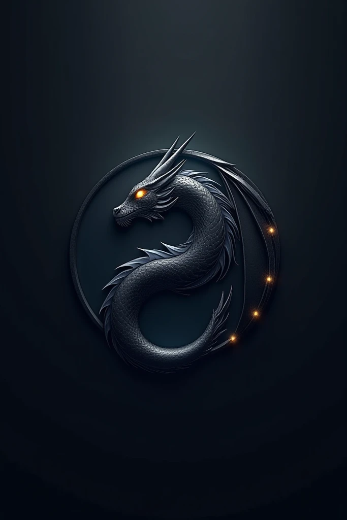 generate a minimalist logo, with a dragon in the middle, with the word "verudora", and with colors like black, cyan blue, light and dark gray