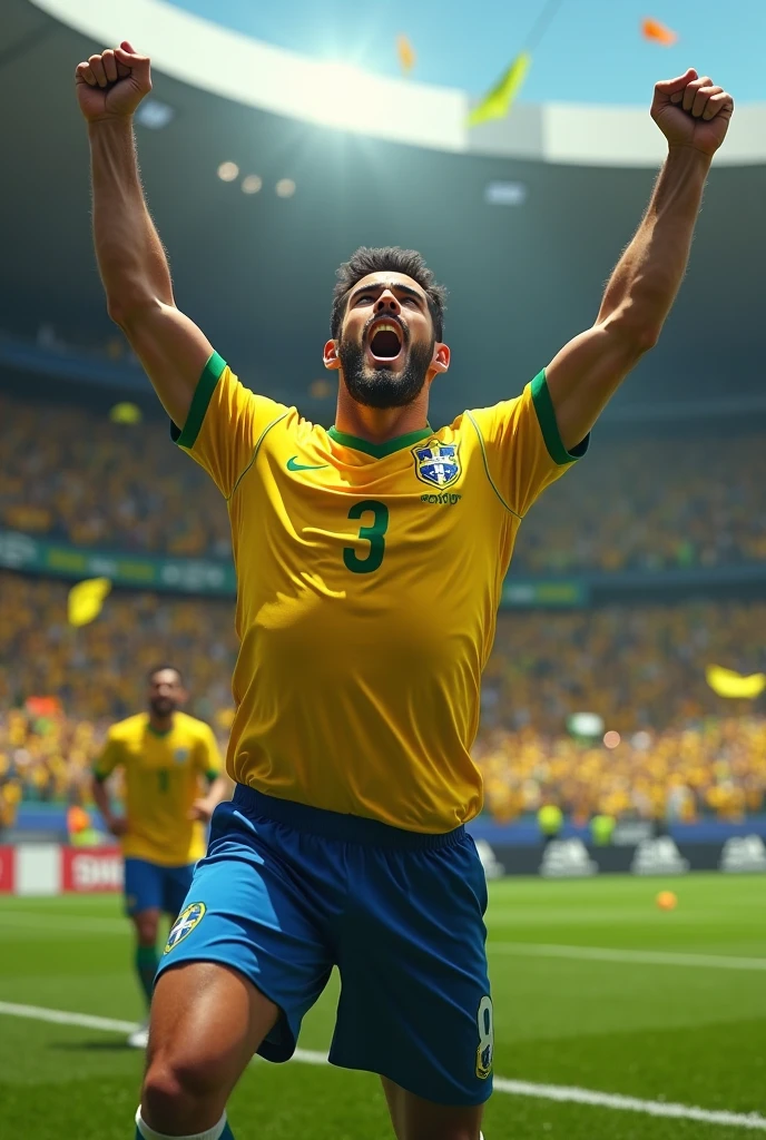 Crow pumped up Brazilian player