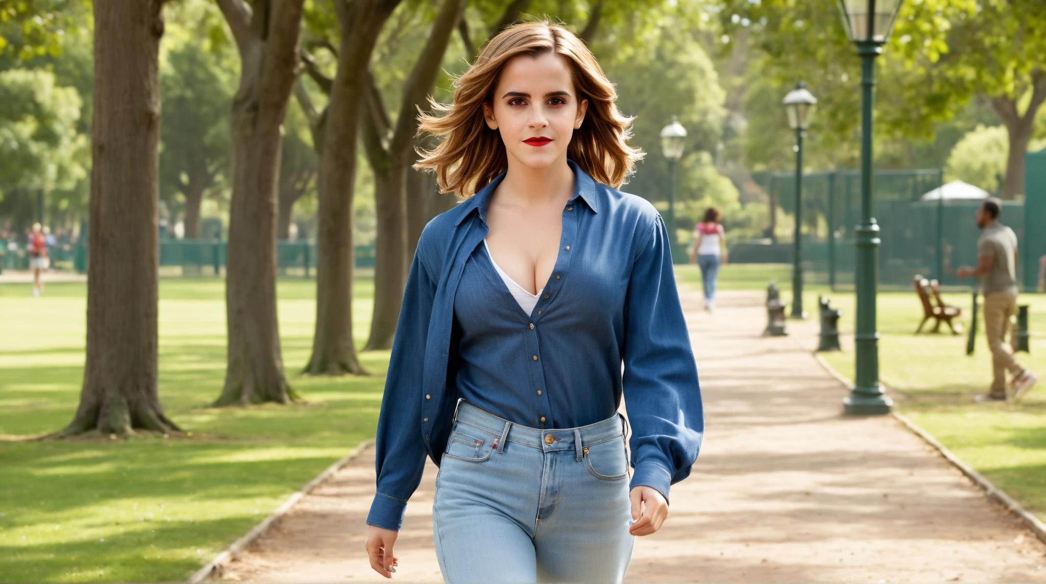 high quality Erotic celebrity photo of Emma Watson , (gorgeous celebrity , woman, vacation side background , realistic babe , random click, random move photograph , photorealistic , celebrity , woman ) shiny breast ,shiny sweaty skin , sexualized move, erotic angles, celebrity erotic photograph , shiny sweaty skin, hollywood actress , fleshy muscular woman , ( perfect anatomy , correct hands ,natural lights, depth of field, detailed face , insanely detailed skin texture, hyper detailed features )