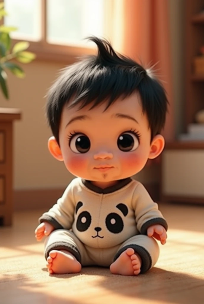 If Tajikistan white skin men and Sri Lankan white skin girl married how their boy baby look like