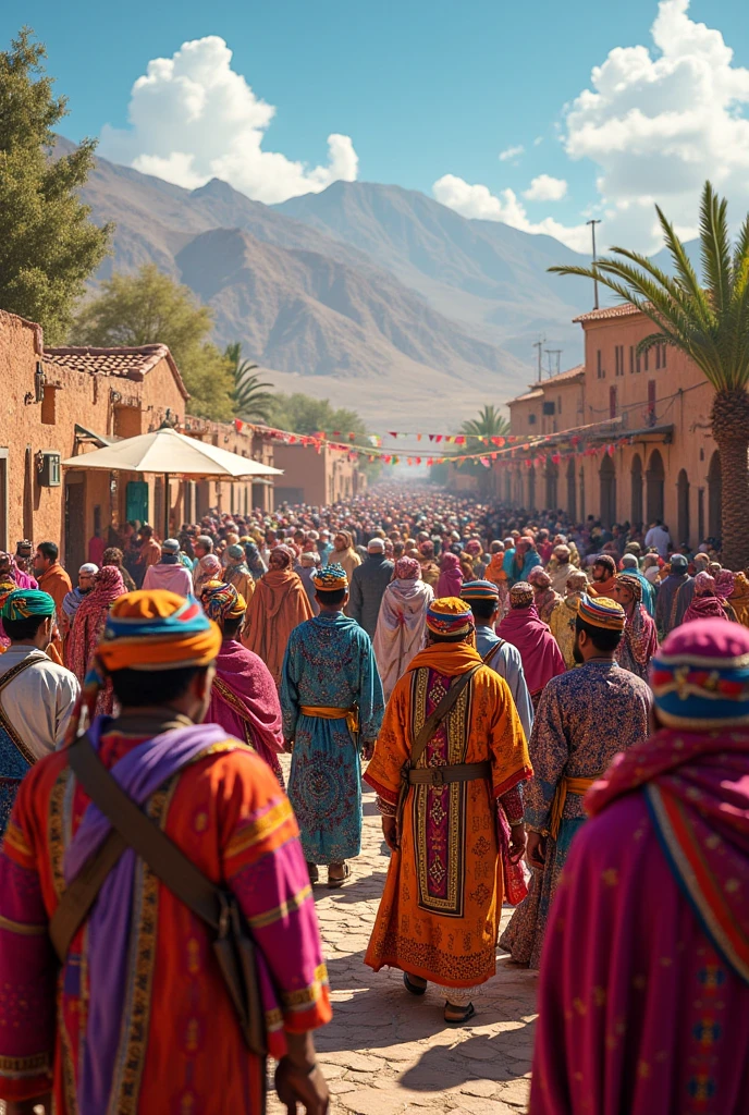jemaa el fna, Marrakech, many people standing outside after earthquake,