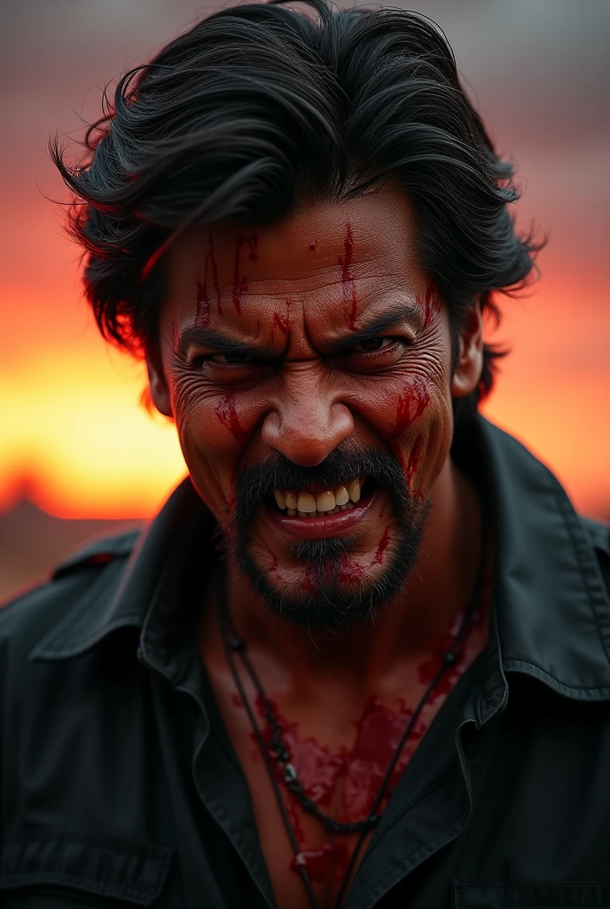 SRK in bloody look
