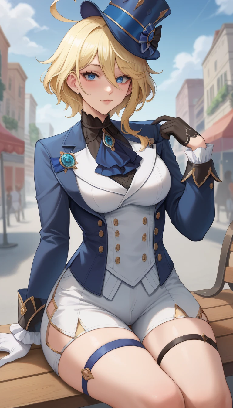 <lora:Hood_v3:1>1girl, long hair, blue eyes, blonde hair, boots, pants, white gloves, Ascot, beret, blue jacket, hair over shoulder, white pants, white ascot, hood_(azur_lane), hood_(gentlewoman_and_stallion)_(azur_lane), riding_outfit, <lora:flatBG:-0.5> ,<lora:flat2:-0.5> ,<lora:hyperrefiner_v090:0.5> ,(dark light:1.2),(hyper extreme detailed),(masterpeace:0.5),(hyper extreme),(photorealistic),game cg,llustration,novel illustration,beautiful lighting,light from the front,good_hands,beautiful art ,BREAK