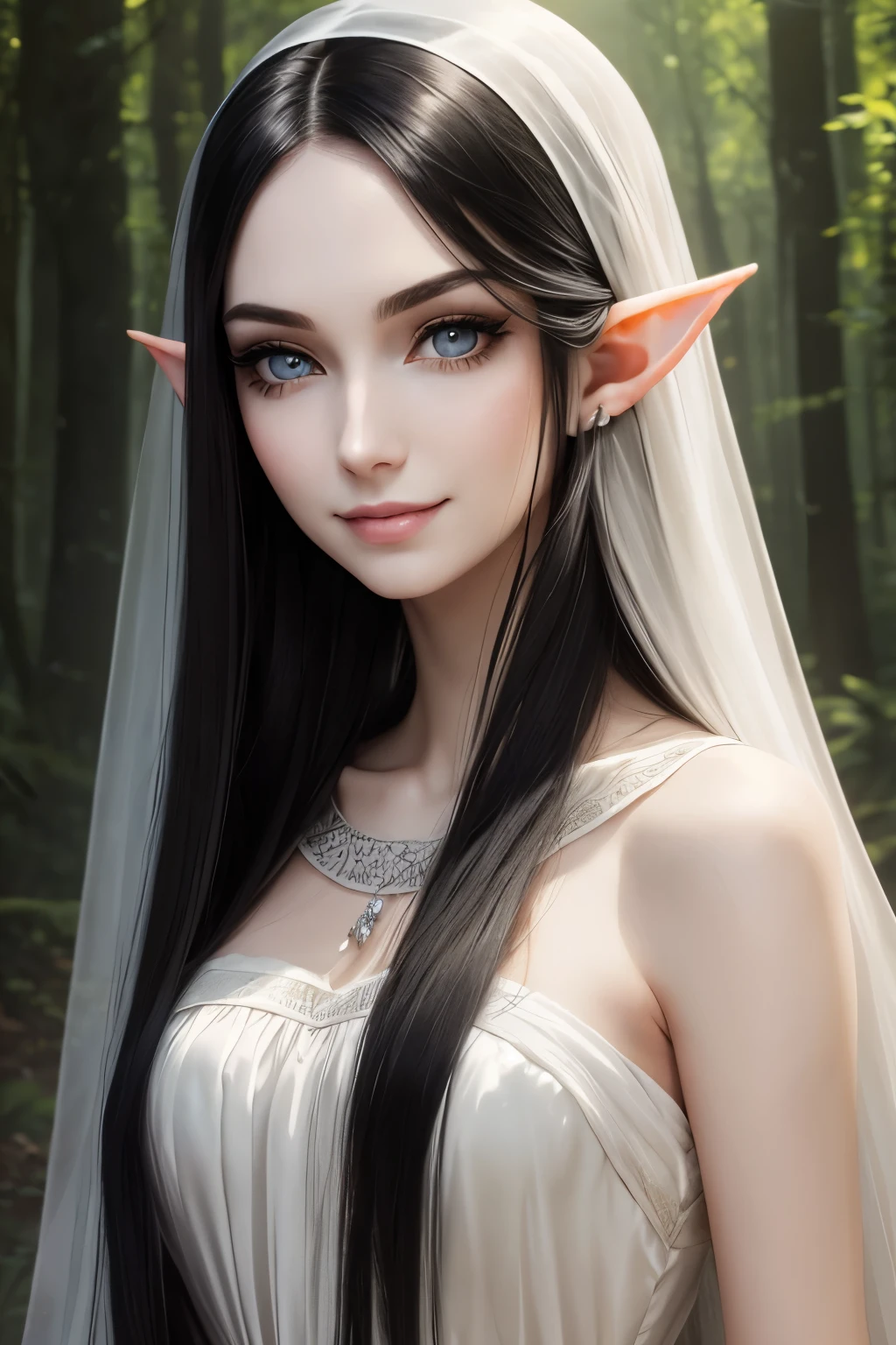 (Detailed face,Detailed eyes,Realistic:1.37) An elven woman with a captivating presence and mysterious aura...、Stand in the middle of a deep forest。. her face is exquisitely detailed, high cheekbones, Thin Nose, Full lips accentuated with subtle colors. Her eyes are captivating, Attracts you、The elaborate decorations are eye-catching. deep sea, Her piercing gaze reflects wisdom and ancient knowledge.... Elf Woman Dark Fantasy Aura、Enhanced by the mystical atmosphere that surrounds her。. The forest is shrouded in darkness, Tall Tree々Shadows swirl and dance, Ancient Tree々. A mysterious light shines through the dense foliage., Gives an elegant glow to the skin of elven women, It lights up her face with an otherworldly glow.. She is tall and、We are confident, Her body is partially hidden under the current..., The thin fabric that enveloped her was like a delicate veil... Her appearance is elegant and graceful.., Creates an atmosphere of natural beauty and tranquility. Elven women embrace nudity, Expressing a connection with nature. The Realistic:1.37 Artwork Quality、Bring every intricate detail to life, It captures the subtle nuances of elven women..'The vibrant colors of her face and surroundings.. Portrait style focuses on the female face, Her enchanting beauty is vividly expressed... Vibrant colors enhance the enchanting atmosphere, Deep green covers the forest、Bright colors are scattered everywhere. Studio lighting creates dramatic plays of light and shadow, Highlighting the facial contours of an elven woman、Add depth to the overall composition.。. In this fascinating work of art, Elven women embody an enduring fascination with dark fantasy.., Immerse your audience in a world of magic and mystery.