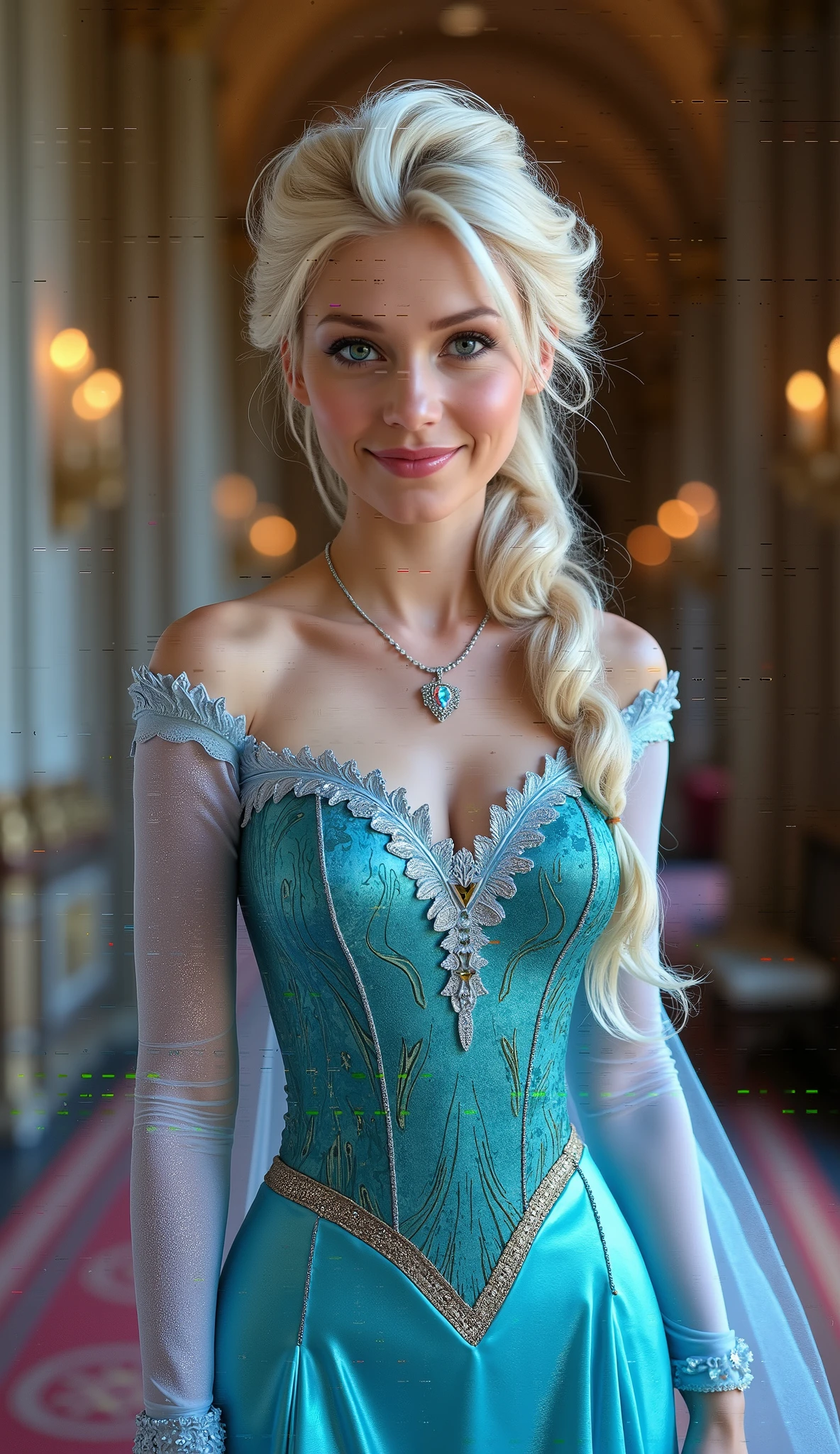 Elsa and Rapunzel fusion, Combining Models, Rapunzel's clothes, Melting, One person, beautiful, character, woman, woman, (Master Parts:1.2), (Better Quality:1.2), (alone:1.2), ((Fighting Pose)), ((battlefield)), Cinematic, Perfect Eyes, Perfect Skin, Perfect lighting, With a smile, Light, col, Rough skin, detailed, beauty, wonder, 超detailedな, Perfect Face, Very short and sexy skirt, Legs slightly apart、Shows part of panties stuck to her vagina filled with sweat, colpo inteiro, Long legs , Mid-length hair,Colorful interior,alone, In pure white underwear, Japanese, Big Tits、Laughter, Fluffy tail, Thin thighs, two