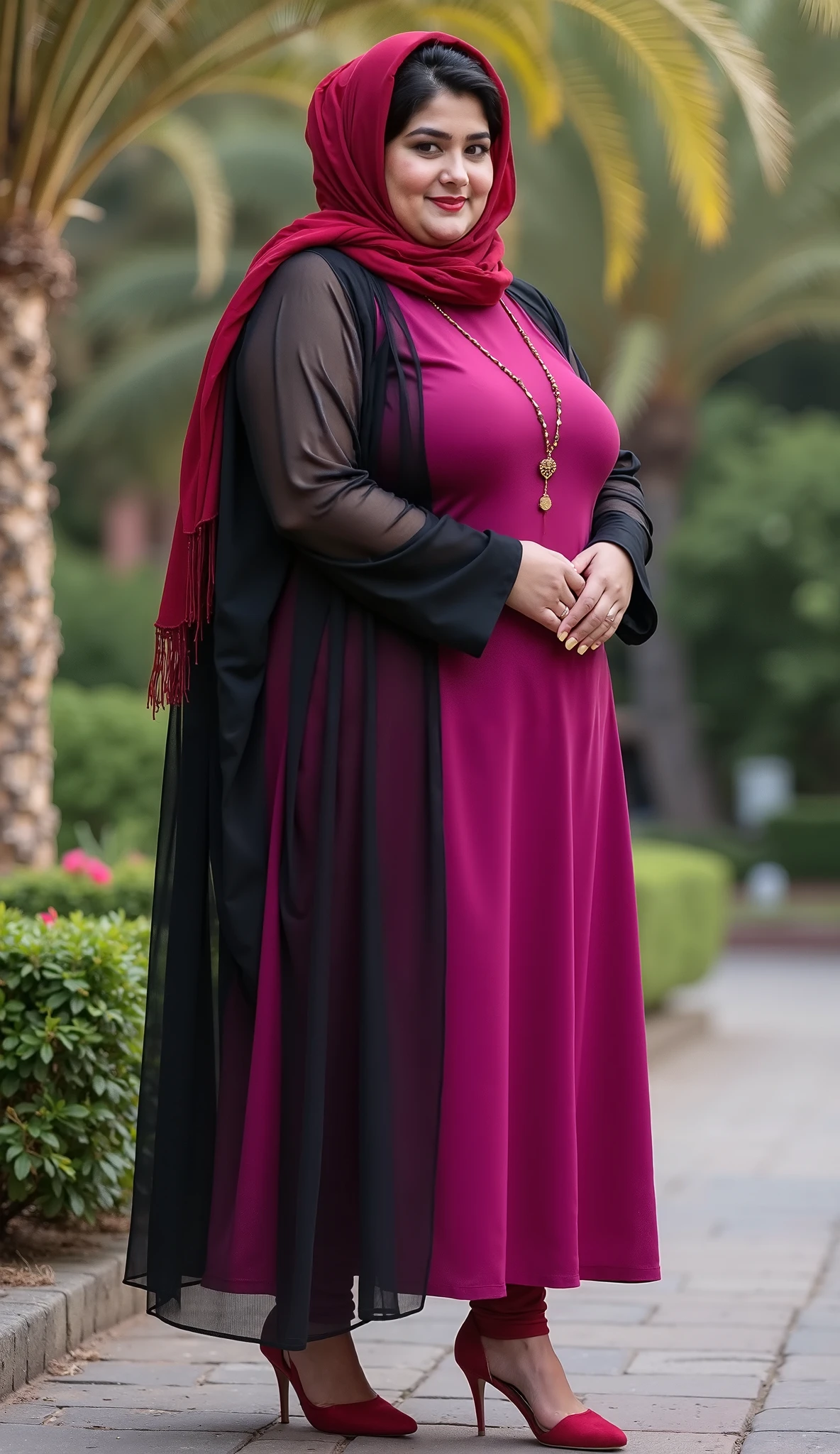 RAW Photo of a 24-Year-Old Girl in Hijab (with her slightly round face framed by beautiful, chubby cheeks), Sexy Purple Satin Abaya (the shimmering fabric accentuating her curves), Face Portrait in Hijab (the sheer fabrics draped artfully around her head and shoulders), ((Background of the ancient, cobblestone streets of Jerusalem with its historic architecture serving as a breathtaking backdrop)), 8k UHD, DSLR (Fujifilm XT3 to be specific), Soft Lighting (casting a warm, ethereal glow over the subject), High Quality (every detail captured in sharp focus), Film Grain